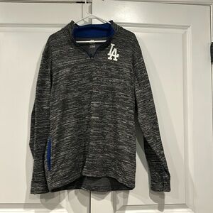 Los Angeles Dodgers Half Zip Sweater sz Large